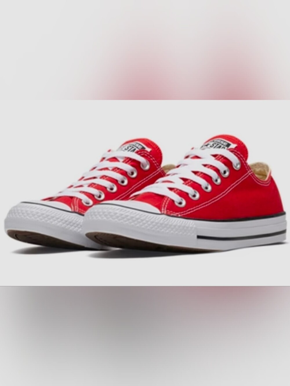 Converse Shoreline Slip On Sneakers Varsity Red 8, Excellent Condition